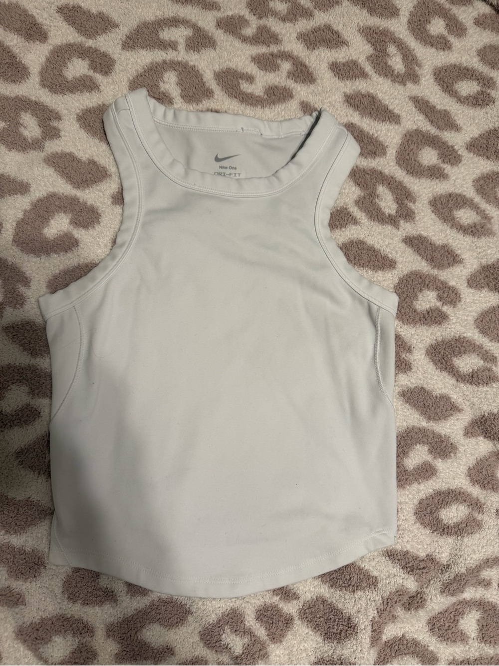 Nike White Women's Athletic Tank Top - Racerback Style